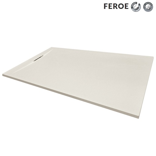 Receveur de douche Féroé 1400x1000x30 Solidstone Crème (RAL9001) 
