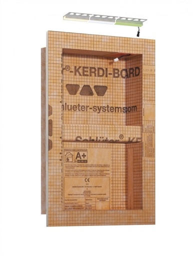 [KB12NLTP2AE1] KERDI-BOARD-NLT1 NICHE ECLAIREE 305x508mm L-WW LED BLANC CHAUD